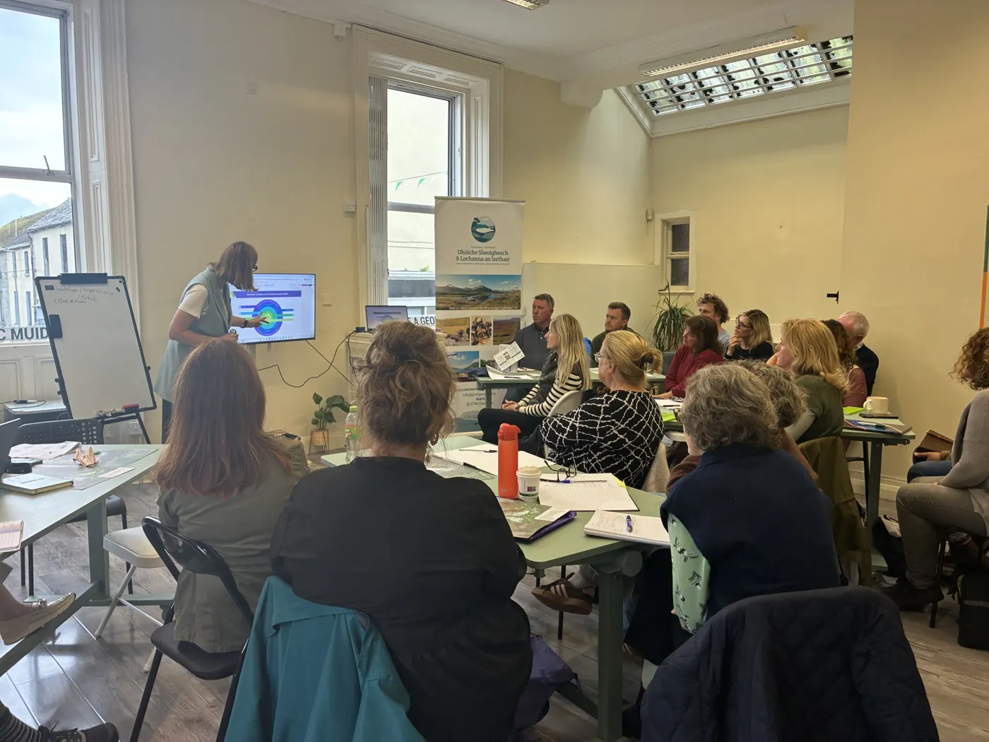 Participants in a Geopark training session at the Nexus